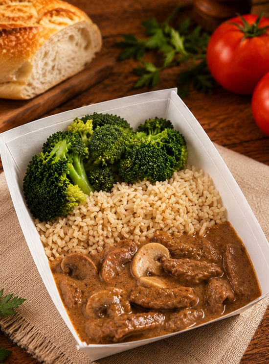 Strogonoff de Baby Beef